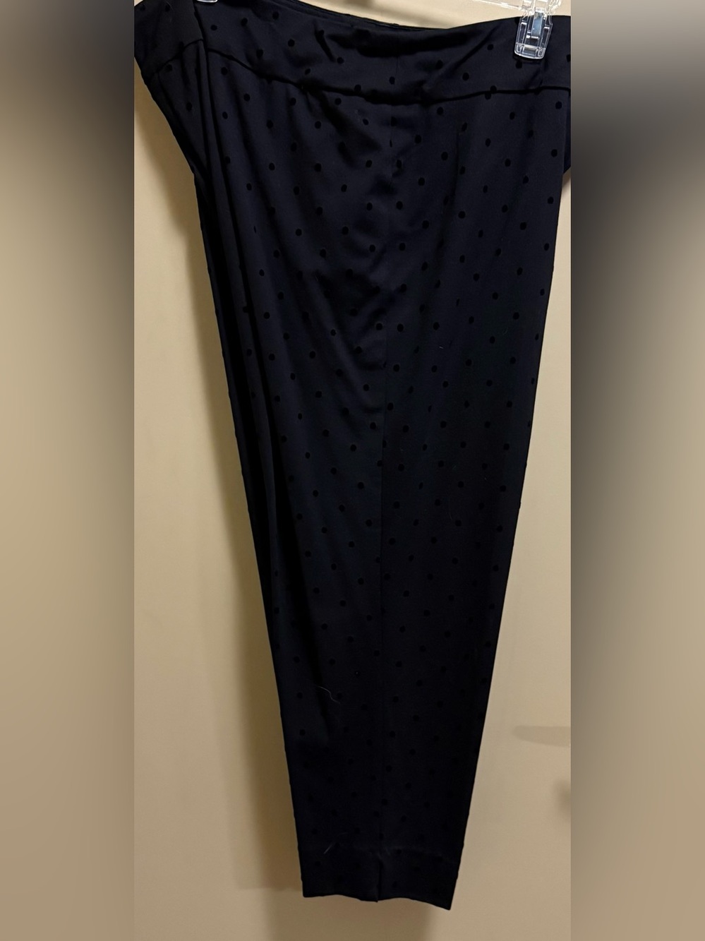 Zac & Rachel Black Polka Dot Dress Pants